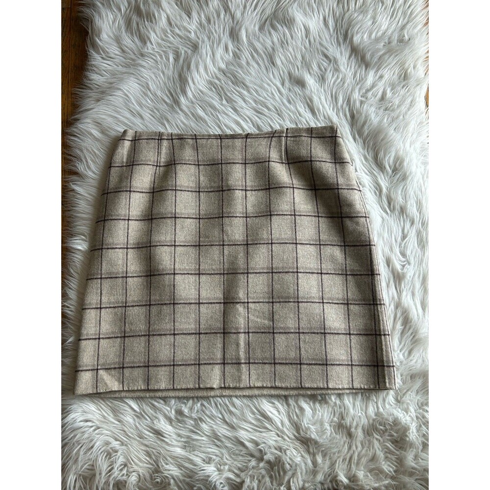 Kate Hill Size 18 Tweed Wool Blend Midi Skirt Preppy Old Money LinedFLAWED